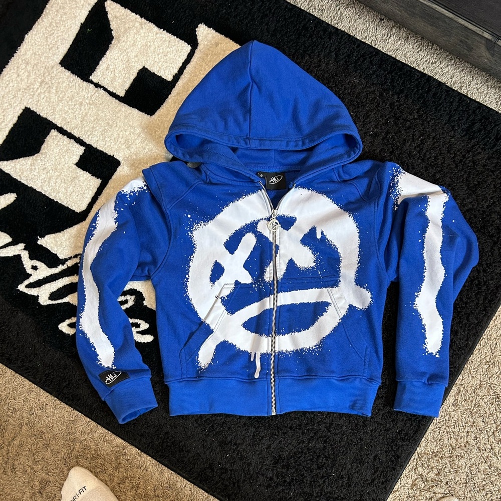 Blue Graphic Hardlife Hoodie